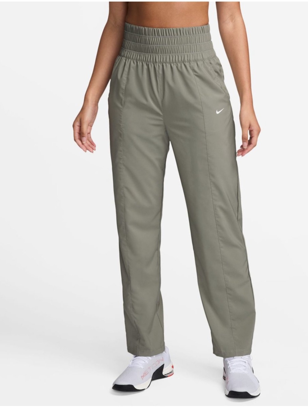 Nike Women's ultra high waisted dri fit Elastic-Waist Track Pants